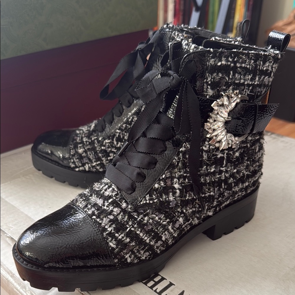 Michael Kors Tweed Ankle Boots